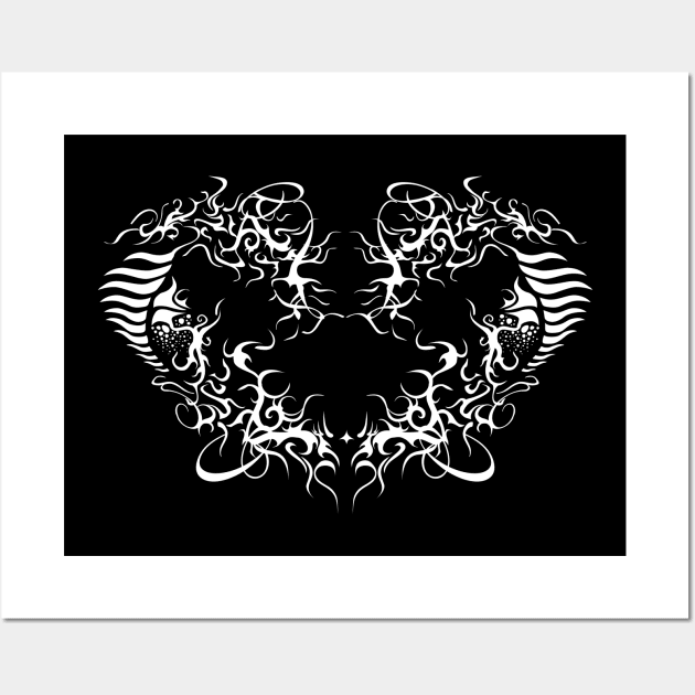 gothic heart Wall Art by lkn